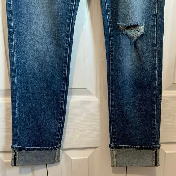 Nature Denim NWT high rise cuffed distressed mom jeans 4/27 - Picture 5 of 10